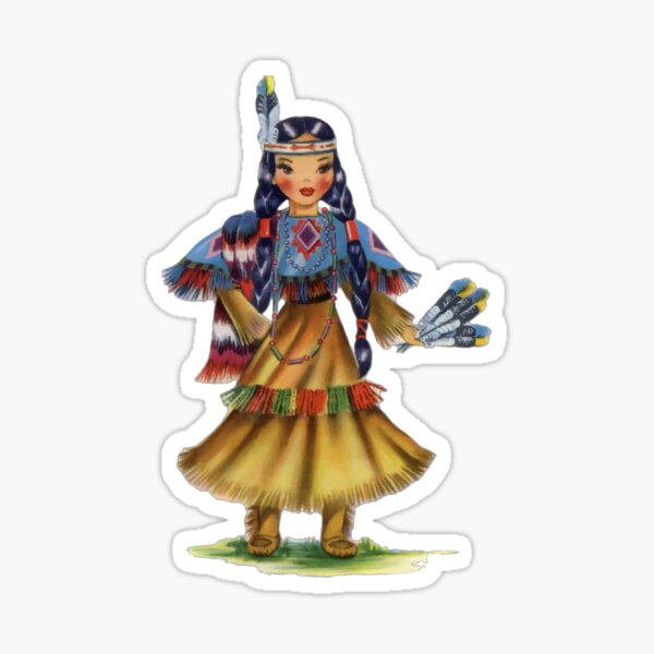 Item preview, Vintage Native American Doll designed and sold by greengoodnich.