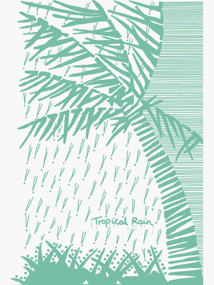Tropical Rain Cuba Green by hoxtonboy
