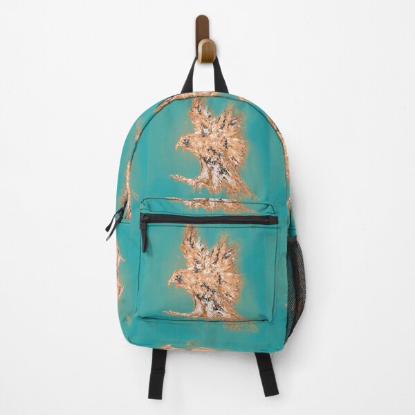 Item preview, Hawk in cream and turquoise designed and sold by Nicole Leidenfrost.