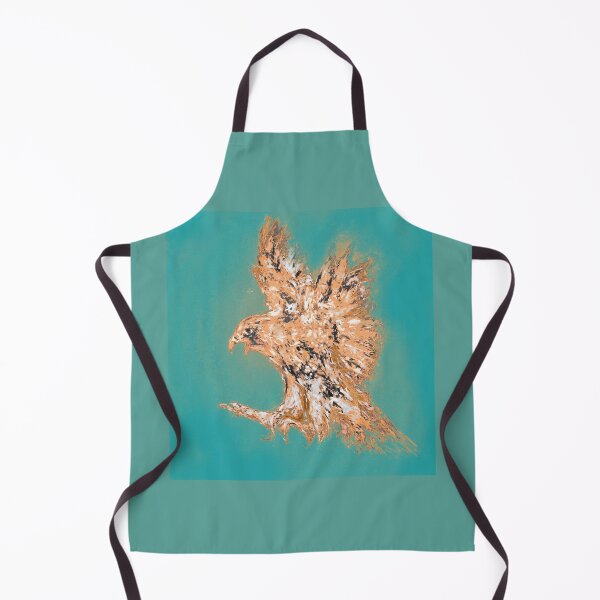 Item preview, Hawk in cream and turquoise designed and sold by Nicole Leidenfrost.