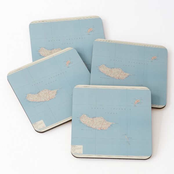 Item preview, Vintage Madeira Island Map (1943) designed and sold by BravuraMedia.