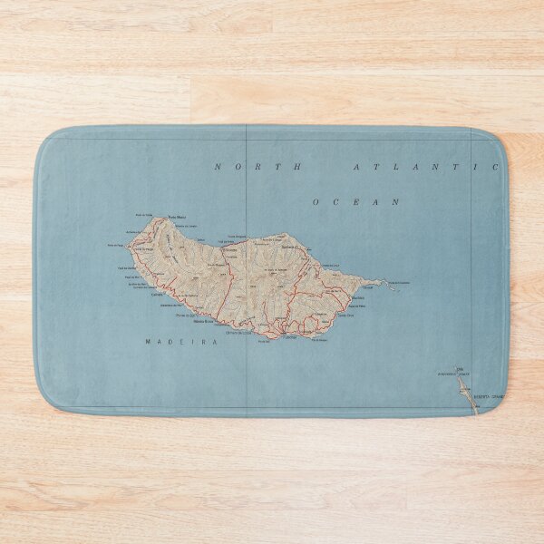 Item preview, Vintage Madeira Island Map (1943) designed and sold by BravuraMedia.
