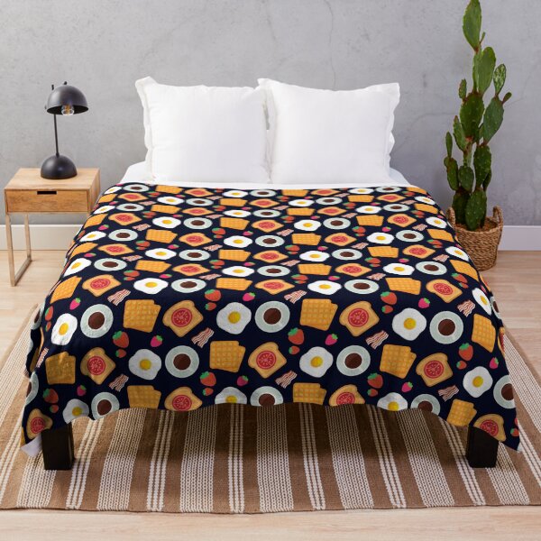 Item preview, Funky Breakfast Food Bacon & Egg Pattern designed and sold by Patterntastic.