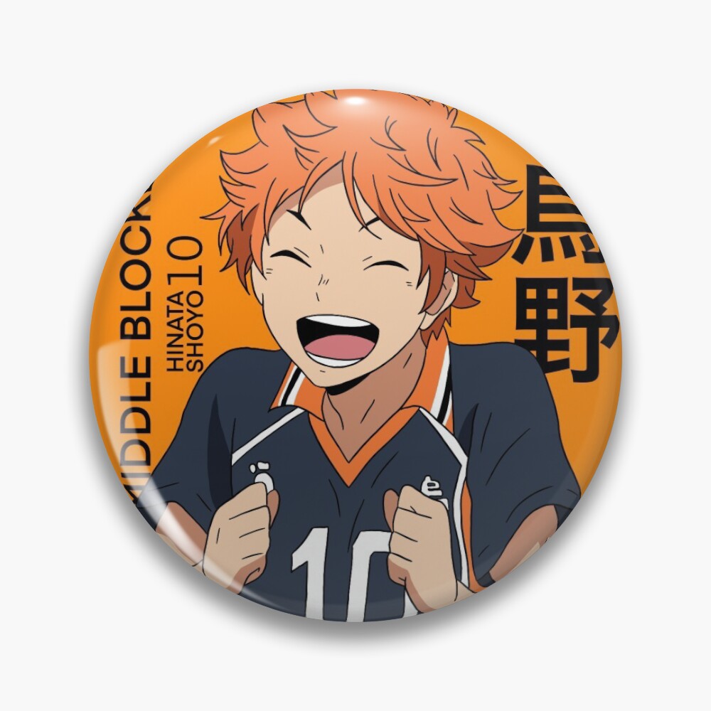 Anime Haikyuu! Volleyball Hinata Shoyo Hinata Metal Badge Brooch