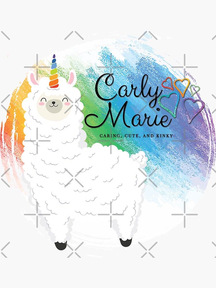 Thumbnail 3 of 3, Sticker, Carly Marie Llama Logo designed and sold by CarlyMarie1.