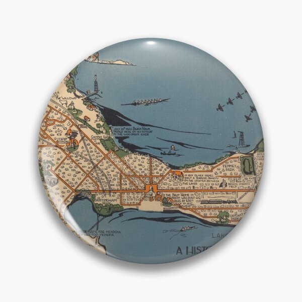 Item preview, Vintage Map of Madison Wisconsin (1924) designed and sold by BravuraMedia.