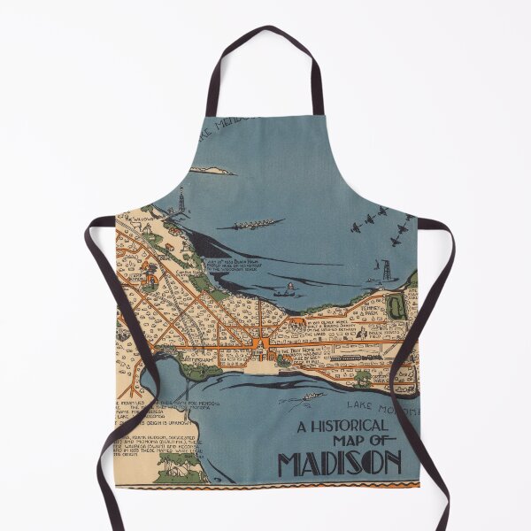 Item preview, Vintage Map of Madison Wisconsin (1924) designed and sold by BravuraMedia.
