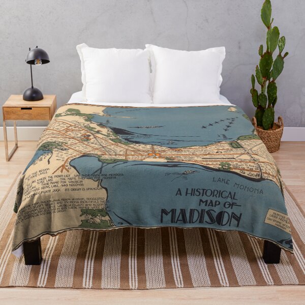 Item preview, Vintage Map of Madison Wisconsin (1924) designed and sold by BravuraMedia.