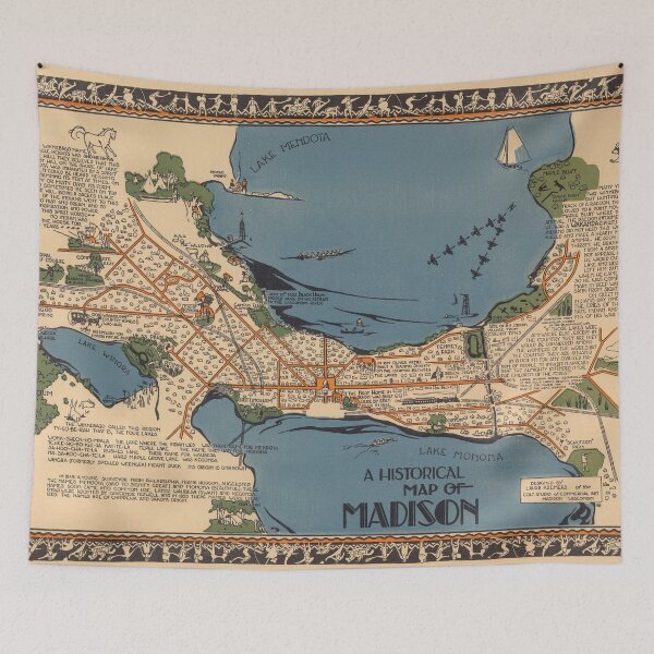 Item preview, Vintage Map of Madison Wisconsin (1924) designed and sold by BravuraMedia.