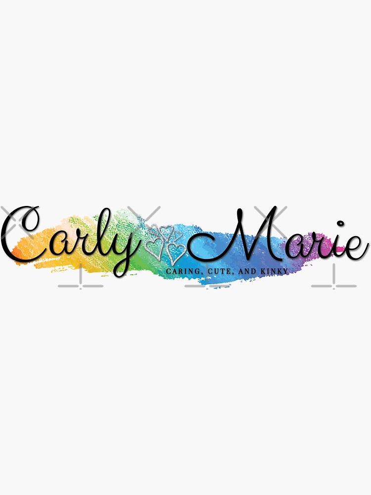 Thumbnail 3 of 3, Sticker, Carly Marie Logo Long designed and sold by CarlyMarie1.