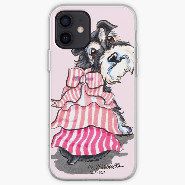 Girly Schnauzer iPhone Soft Case
