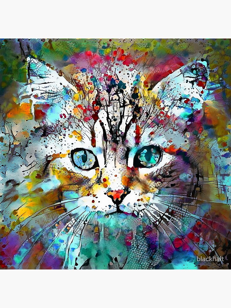 Abstractions of abstract abstraction of cat by blackhalt