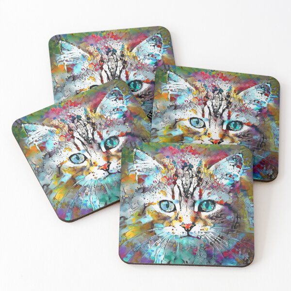 Item preview, Abstractions of abstract abstraction of cat designed and sold by blackhalt.
