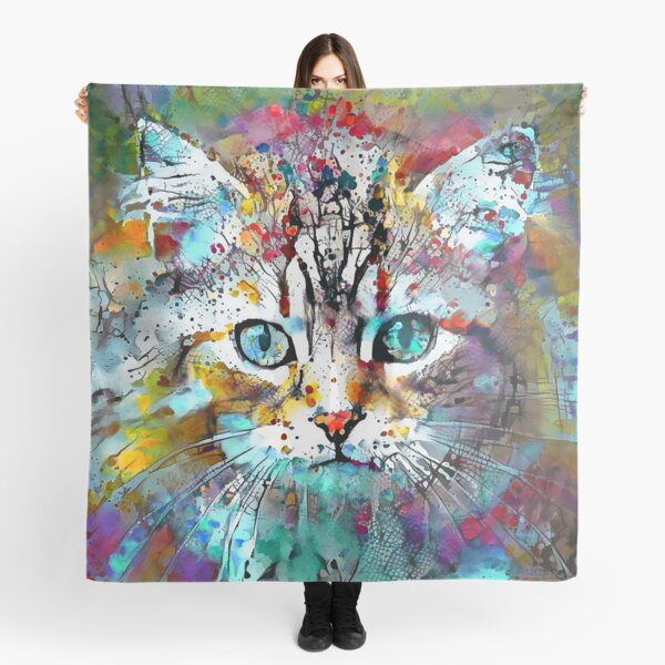 Abstractions of abstract abstraction of cat Scarf