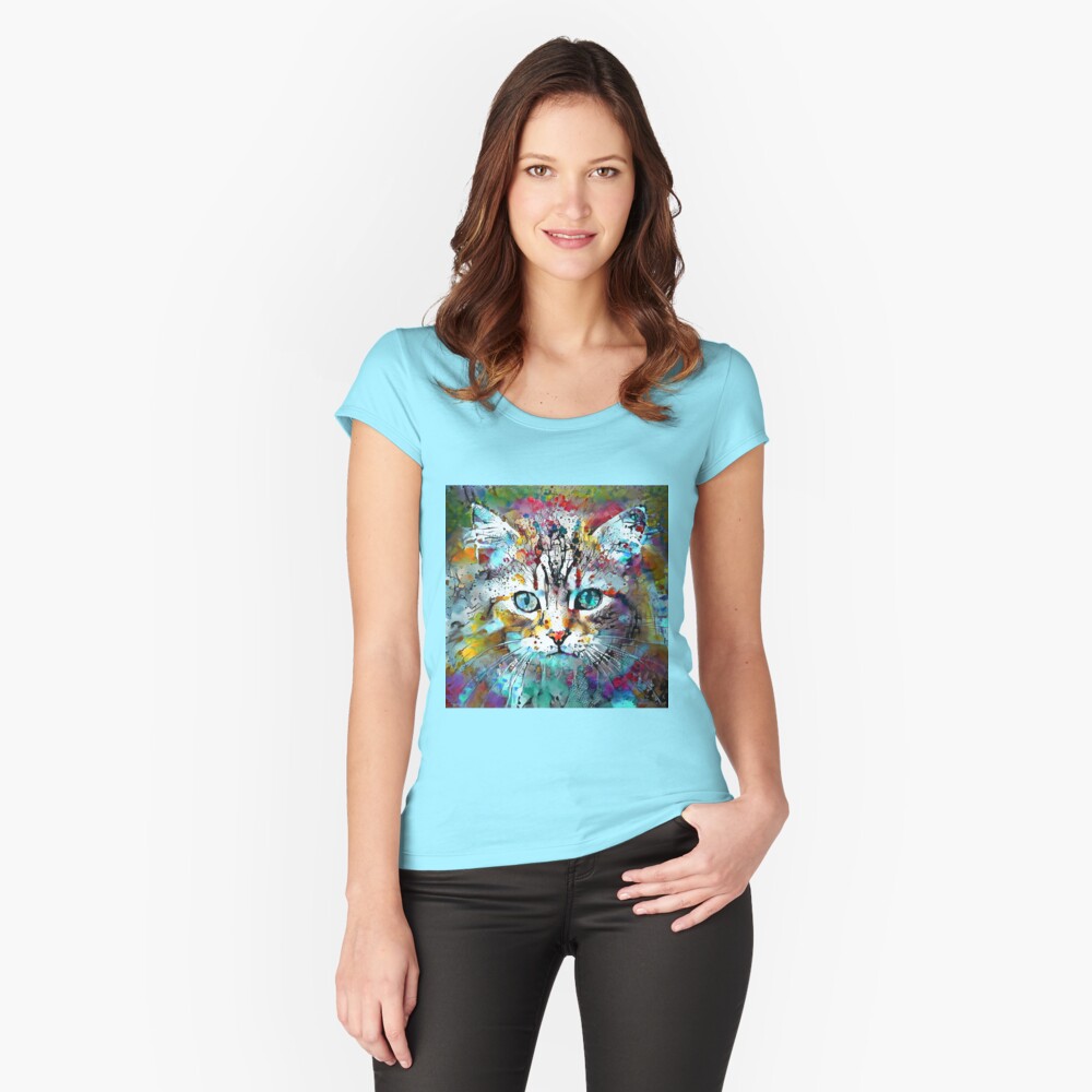 Item preview, Fitted Scoop T-Shirt designed and sold by blackhalt.