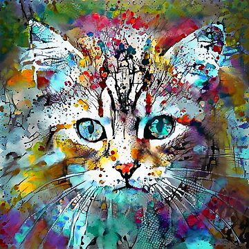 Artwork thumbnail, Abstractions of abstract abstraction of cat by blackhalt