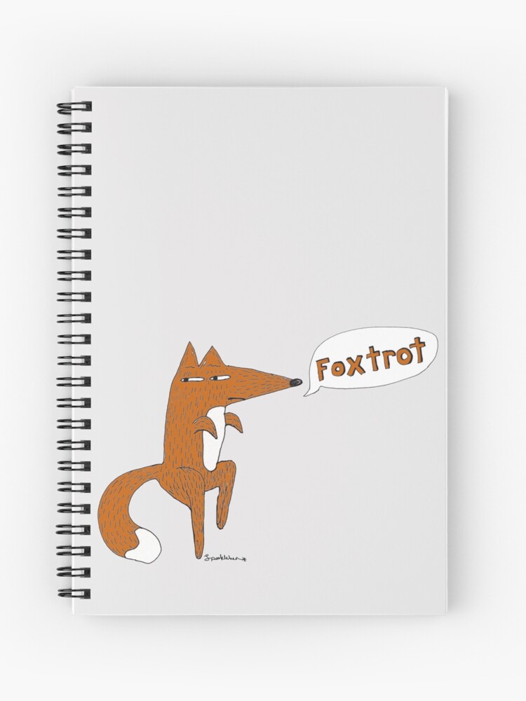 Thumbnail 1 of 3, Spiral Notebook, foxtrot designed and sold by sparklehen.