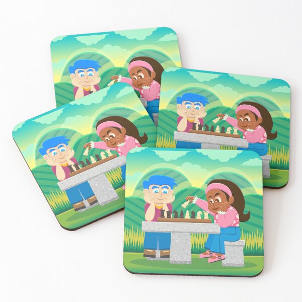 Item preview, Kids Playing Chess designed and sold by greengoodnich.