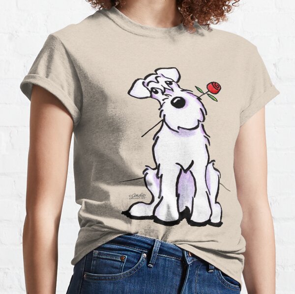 White Schnauzer Sweetheart Classic T-Shirt