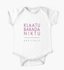 Klaatu Barada Niktu..... Basically One Piece - Short Sleeve