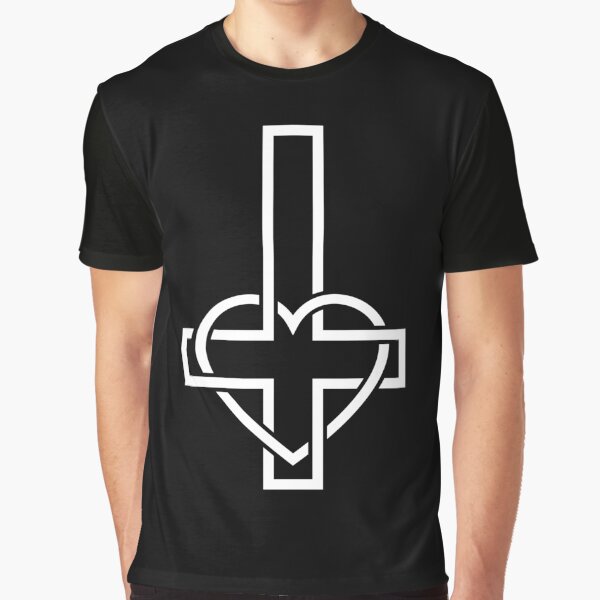 Item preview, Upside down cross with Heart designed and sold by SpreadForSatan.