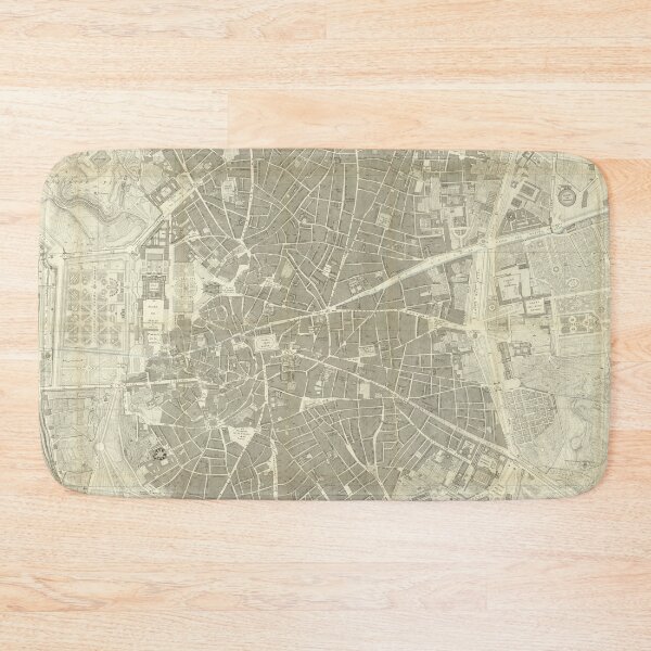 Item preview, Vintage Madrid Spain Map (1849) designed and sold by BravuraMedia.