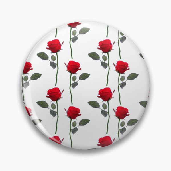 Item preview,  FLOATING RED ROSES GARDEN PATTERN ON WHITE designed and sold by sharlesart.