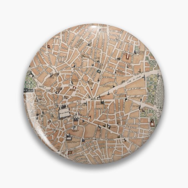 Item preview, Vintage Map of Madrid Spain (1705) designed and sold by BravuraMedia.