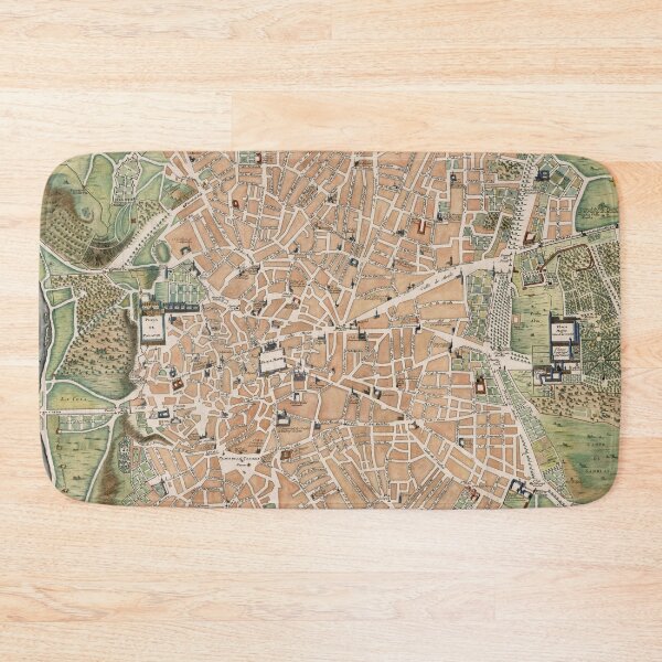 Item preview, Vintage Map of Madrid Spain (1705) designed and sold by BravuraMedia.