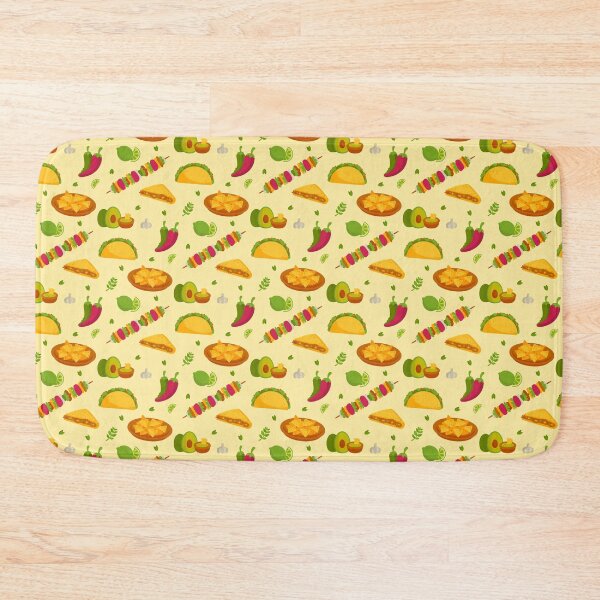 Item preview, Mexican Food Pattern Tacos Chilli Nachos designed and sold by Patterntastic.