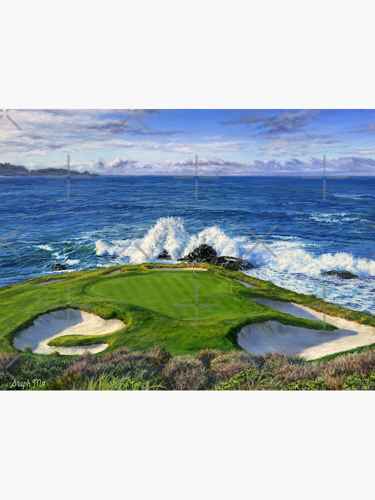 Pebble Beach California Bumper Sticker - 5" Weatherproof Vinyl Decal