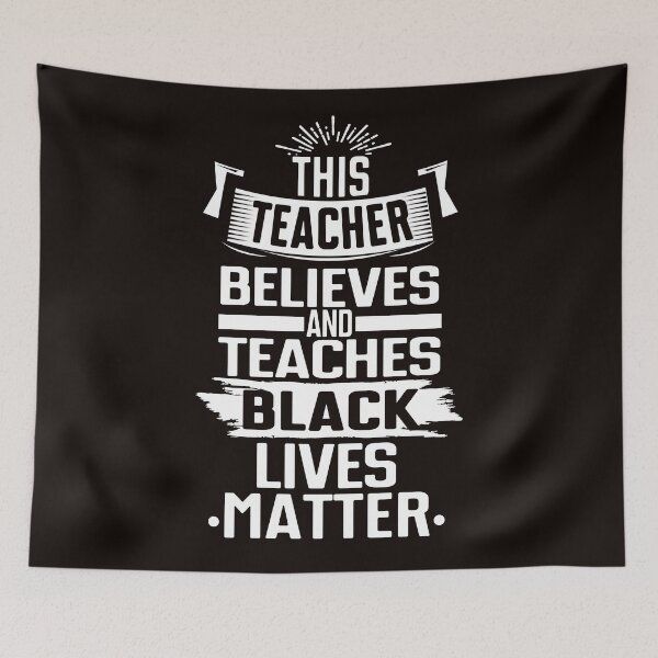 Item preview, This Teacher Believes Black Lives Matter, together united, believe and teach against Racism, social justice awareness, teach kindness designed and sold by Majesticoo.