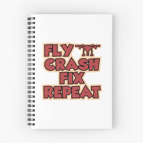 Item preview, FLY CRASH FIX REPEAT designed and sold by NAILED-IT-LTD.