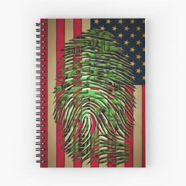 Item preview, Fingerprint on the US flag designed and sold by rolffimages.