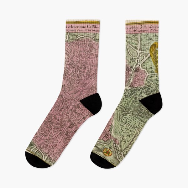 Item preview, Vintage Madrid Spain Map (1730) designed and sold by BravuraMedia.