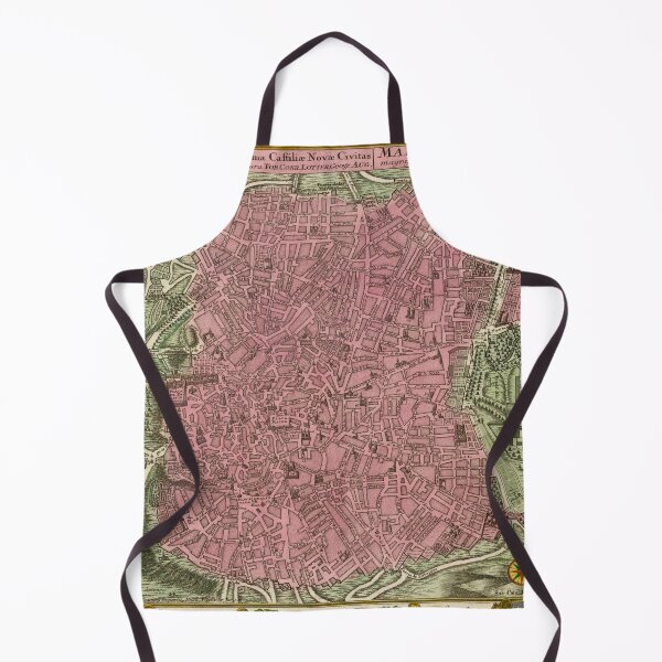 Item preview, Vintage Madrid Spain Map (1730) designed and sold by BravuraMedia.