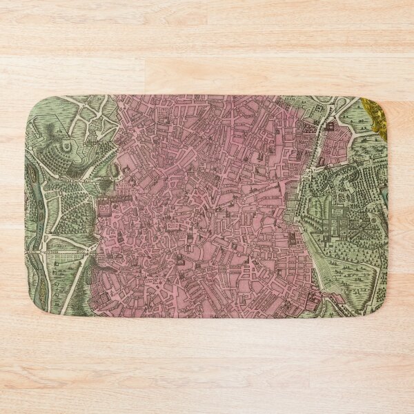 Item preview, Vintage Madrid Spain Map (1730) designed and sold by BravuraMedia.