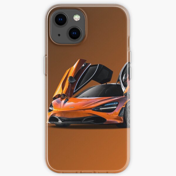 orange super McLaren p1 formula 1 design iPhone Soft Case