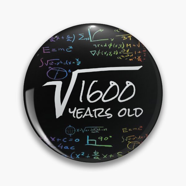 Item preview, Funny 40th Birthday Math Design - Square Root of 1600 : 40 Years Old designed and sold by Designamics.