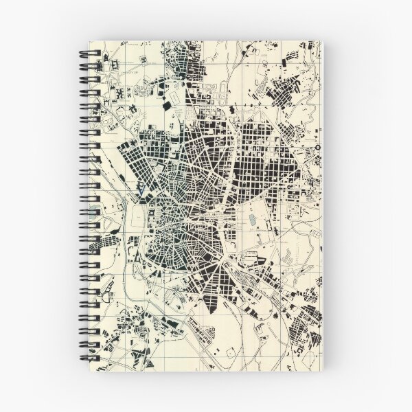 Item preview, Vintage Map of Madrid Spain (1943) designed and sold by BravuraMedia.