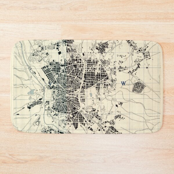 Item preview, Vintage Map of Madrid Spain (1943) designed and sold by BravuraMedia.