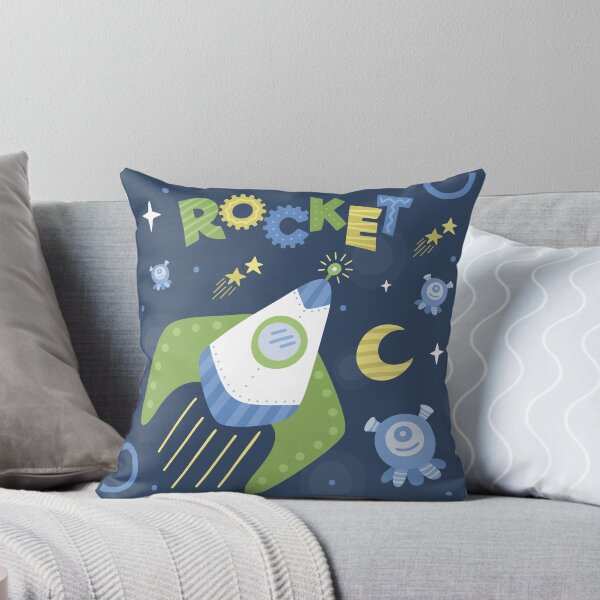 Item preview, Rocket and aliens in the space designed and sold by LartGraphics.