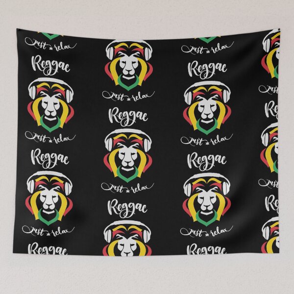 Item preview, Rastafari Lion Just Relax for Reggae Lover designed and sold by MYZAK HRM.