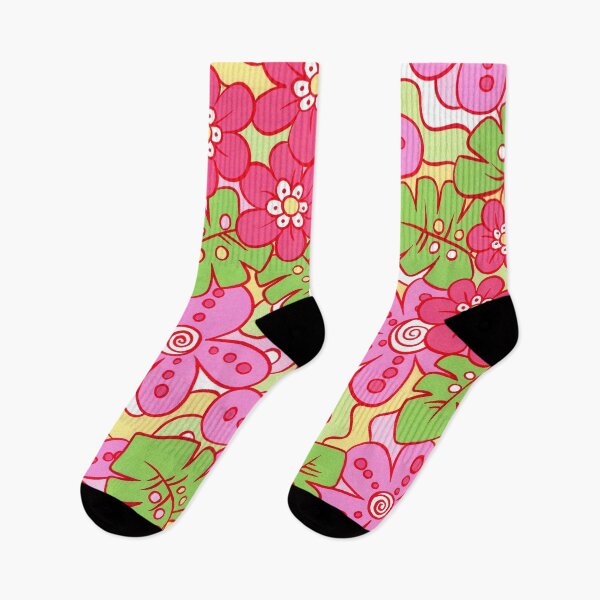 Item preview, Tropical Pink & Green Graphic Floral Design designed and sold by JoChesney.