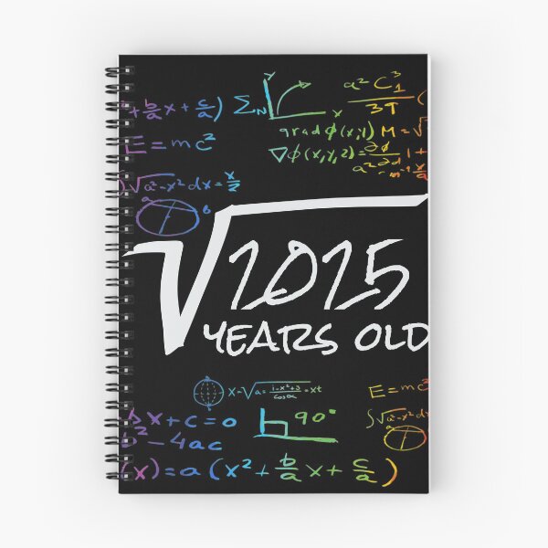 Item preview, Funny 45th Birthday Math Design - Square Root of 2025 : 45 Years Old designed and sold by Designamics.