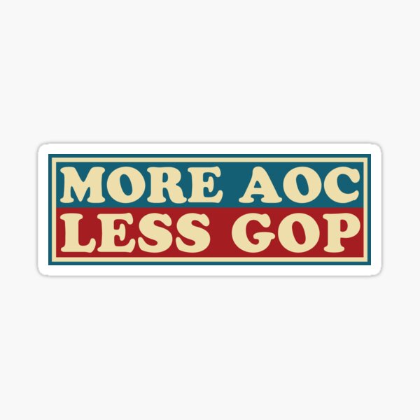 Item preview, More AOC Less GOP Ocasio-Cortez Progressive Anti Republican designed and sold by Huhnerdieb Apparel.