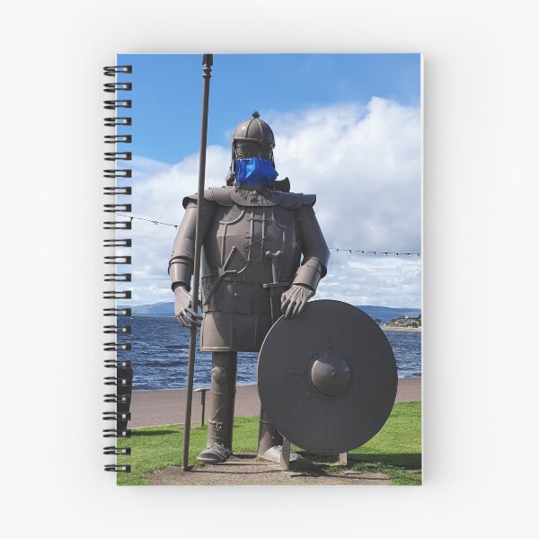 Item preview, Viking Statue Largs North Ayrshire Scotland with Covid 19 Mask designed and sold by Scottish Photography .