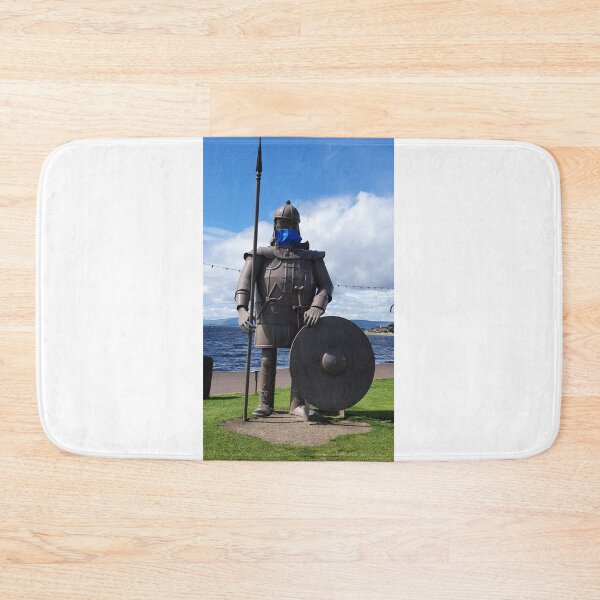 Item preview, Viking Statue Largs North Ayrshire Scotland with Covid 19 Mask designed and sold by Scottish Photography .