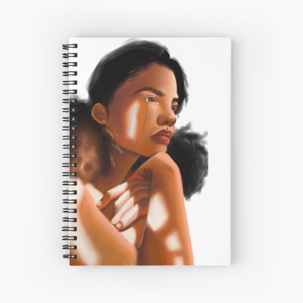 Gaia in Golden Showers Spiral Notebook