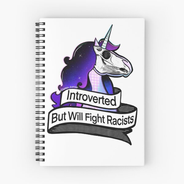 Item preview, Introverted But Will Fight Racists designed and sold by CaptainEyeliner.